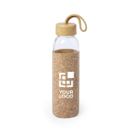 Bouteilles en verre avec étui en liège et poignée 500 ml Crystal Cork vue principale