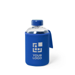 Gourde en verre avec étui en softshell coloré 600 ml vue principale