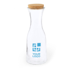 Grande bouteille en verre avec bouchon en liège 1 L Crystal Corkcap vue principale