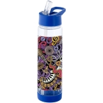 Gourde en tritan avec paille et infuseur de fruits 740 ml TuttiFrutti couleur bleu deuxième vue arrière