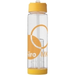 Gourde en tritan avec paille et infuseur de fruits 740 ml TuttiFrutti couleur jaune