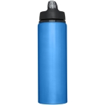 Gourde en aluminium pour sport grande avec paille 800 ml Straw Colors couleur bleu