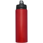 Gourde en aluminium pour sport grande avec paille 800 ml Straw Colors couleur rouge