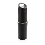Bouteille écologique personnalisée en canne à sucre 500 ml couleur noir