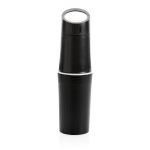 Bouteille écologique personnalisée en canne à sucre 500 ml couleur noir deuxième vue