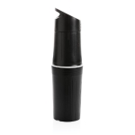 Bouteille écologique personnalisée en canne à sucre 500 ml couleur noir troisième vue