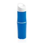 Bouteille écologique personnalisée en canne à sucre 500 ml couleur bleu