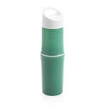 Bouteille écologique personnalisée en canne à sucre 500 ml couleur vert