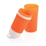 Bouteille écologique personnalisée en canne à sucre 500 ml couleur orange cinquième vue
