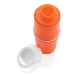 Bouteille écologique personnalisée en canne à sucre 500 ml couleur orange septième vue