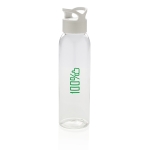 Gourde plastique personnalisable sans BPA 650 ml Luxe couleur blanc vue avec logo