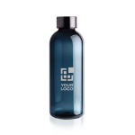 Gourde en plastique publicitaire élégante sans BPA 620 ml couleur bleu foncé avec zone d'impression