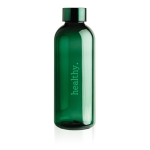 Gourde plastique publicitaire élégantes sans BPA 620 ml Resistant couleur vert foncé vue avec logo