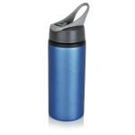 Bouteille en aluminium sans BPA avec paille 800ml Alu Sport XL couleur bleu