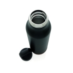 Gourde réutilisable en acier avec base en liège 600 ml Cork Base couleur noir quatrième vue
