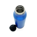 Gourde réutilisable en acier avec base en liège 600 ml Cork Base couleur bleu quatrième vue
