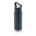 Gourde en acier de haute qualité avec poignée originale 650 ml Frosty couleur bleu foncé