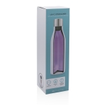 Bouteille d'entreprise en inox avec stérilisateur UV-C 500 ml couleur blanc deuxième vue avec boîte