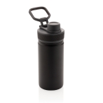 Bouteille sportive avec fonction thermos et finition mate 550 ml Power couleur noir deuxième vue