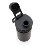 Bouteille sportive avec fonction thermos et finition mate 550 ml Power couleur noir sixième vue