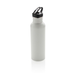 Gourde personnalisée en acier avec embout 710 ml Adventure couleur blanc