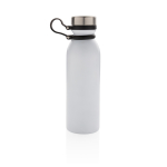Gourde isotherme avec logo et poignée en silicone 600 ml Carry Loop couleur blanc deuxième vue