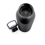 Gourde avec couvercle pour infusion et grande ouverture 600 ml Partner couleur noir troisième vue