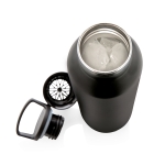 Gourde avec couvercle pour infusion et grande ouverture 600 ml Partner couleur noir quatrième vue