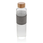 Bouteilles d'eau en verre personnalisées 750 ml Crystal Sleeve couleur transparent