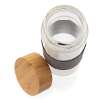 Bouteilles d'eau en verre personnalisées 750 ml Crystal Sleeve couleur transparent sixième vue
