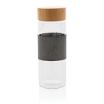 Petites gourdes en verre personnalisées 360 ml Infuser Sleeve couleur transparent quatrième vue