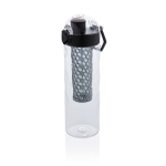 Gourde en tritan pour eau avec infuseur de fruits 700 ml Fruit Flavors couleur noir