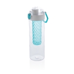 Gourde en tritan pour eau avec infuseur de fruits 700 ml Fruit Flavors couleur turquoise