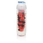 Gourde avec compartiment pour fruits ou glaçons 500 ml Natural Drink couleur bleu