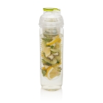 Gourde avec compartiment pour fruits ou glaçons 500 ml Natural Drink couleur vert lime