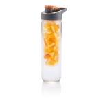 Grande bouteille avec embout et infuseur à fruits 800 ml Vitamin couleur orange