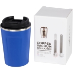 Tasses thermos personnalisées en acier durables de 360 ml Avenue Pro couleur bleu
