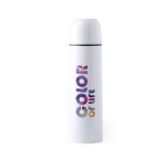 Thermos en acier inoxydable pour impression en couleur 500ml Sublim couleur blanc deuxième vue