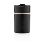 Verres thermos personnalisés avec intérieur en céramique 220ml Compact couleur noir quatrième vue