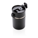 Verres thermos personnalisés avec intérieur en céramique 220ml Compact couleur noir cinquième vue