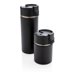 Verres thermos personnalisés avec intérieur en céramique 220ml Compact couleur noir