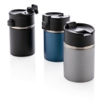 Verres thermos personnalisés avec intérieur en céramique 220ml Compact couleur gris vue générale