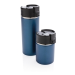 Verres thermos personnalisés avec intérieur en céramique 220ml Compact couleur bleu foncé