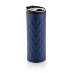 Mug original au design géométrique en acier inoxydable 350ml Geometric couleur bleu foncé