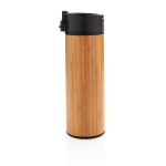 Mug isotherme en bambou et couvercle anti-goutte 450 ml Wood couleur bois quatrième vue