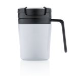 Tasse thermique personnalisable anti-goutte avec anse 160ml Coffee couleur blanc deuxième vue