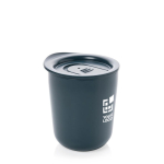 Mug isotherme antibactériens personnalisés 250ml Antibacterial couleur bleu foncé avec zone d'impression