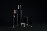 Petit thermos imprimé en acier inoxydable 300ml Swiss Peak Mini couleur noir vue d'ambiance