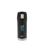Petit thermos imprimé en acier inoxydable 300ml Swiss Peak Mini avec zone d'impression