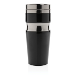 Mugs thermos en acier et plastique au design ergonomique 350ml Contour couleur noir deuxième vue